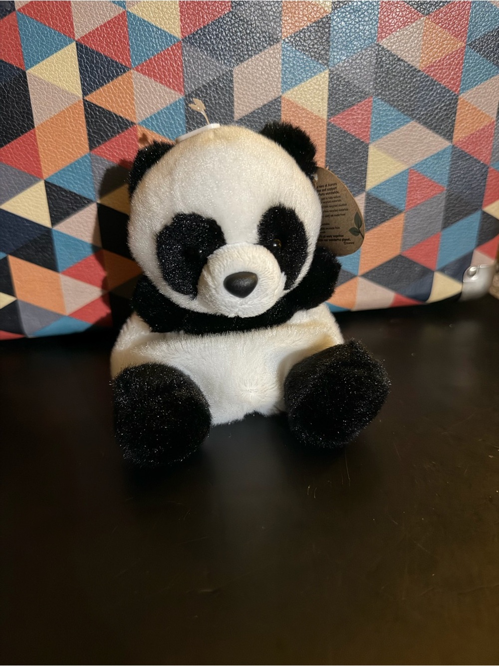 Aurora Palm Pals Mini Bamboo Panda Plush Stuffed Animal Black White With Tags